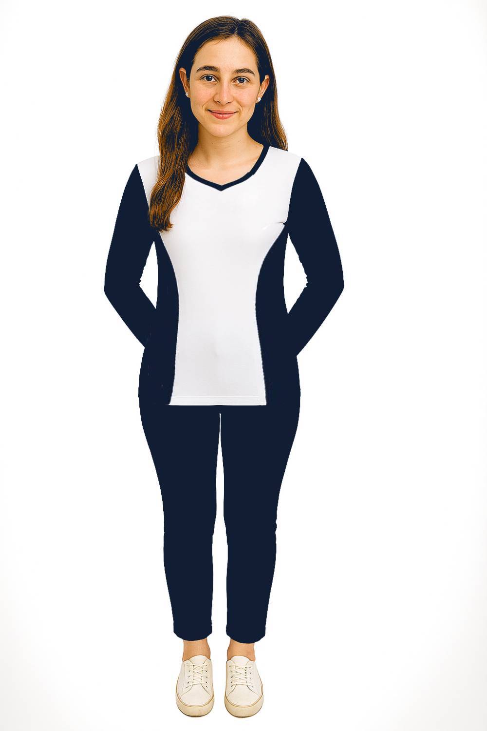 Pique U blanca azul 1686 (2)