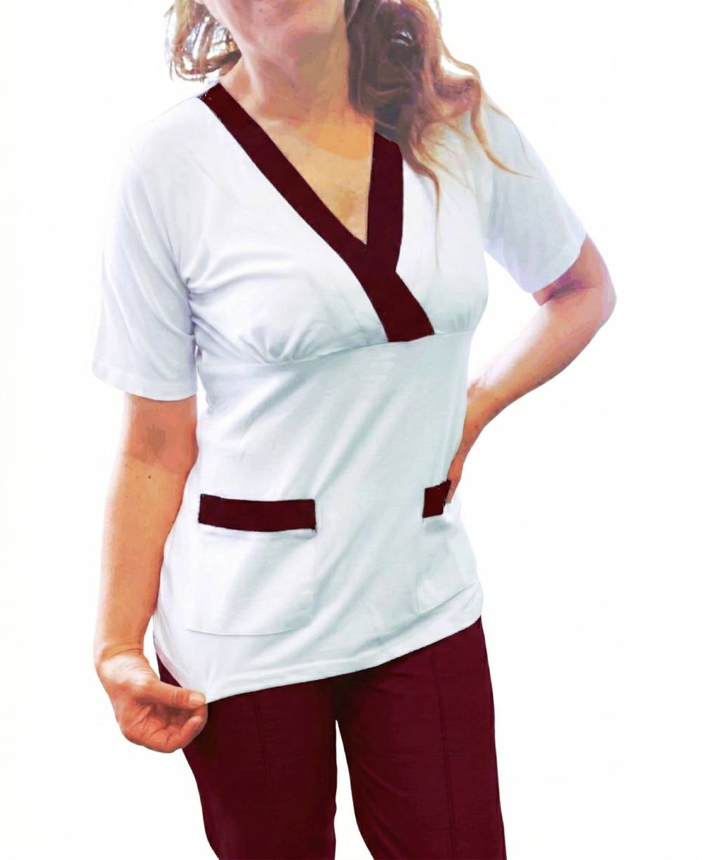 Bicolor polera blanco burdeo 53 (13)