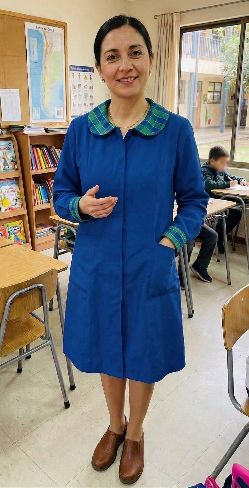 Manantial azulino cuello cuadrillé verde 1887 (2)